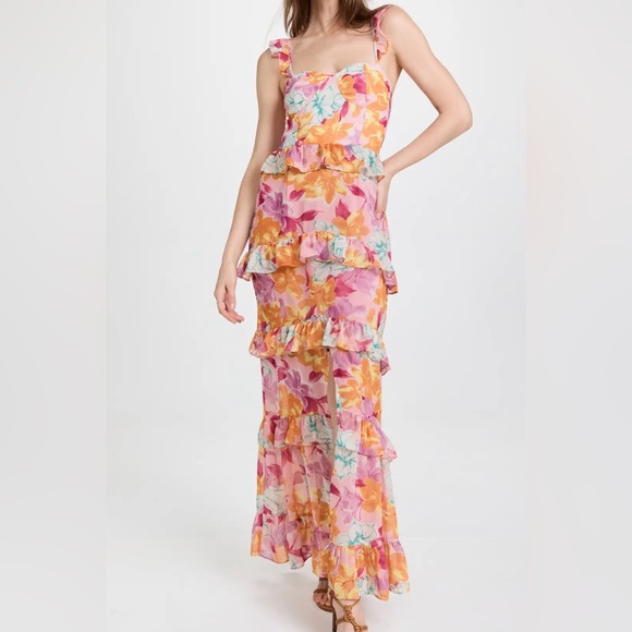 WAYF With Love Tiered Maxi Dress - Small - Picture 2 of 8